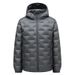 "Men's Winter Hooded Down Jacket With 800 Fill Power, 90% White Duck Down, Windproof & Anti-Feather Leakage, Mid-Length Slim Fit_viptrois.com