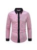 Men's Clothing Foreign Trade New Large Diamond Shaped Nightclub Shirt Men's Performance Costume Design European And American Long Sleeved Lapel Shirt_viptrois.com