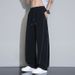 Inspired Cargo Joggers For Men – Plus Size Straight-Leg Pants With Breathable Nylon & Stretch Fit (Black/Navy/Beige)_viptrois.com