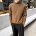 Men’s Slim-Fit Semi-Turtleneck Sweater – British-Inspired Knit Pullover, Autumn/Winter Staple, Soft Cotton-Blend Jumper Streetwear Essential_viptrois.com