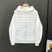 Stylish Lightweight Puffer Jacket For Men – Slim-Fit Hooded Coat With Color Blocking (Black/Grey)_viptrois.com