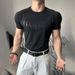 Venom Show War Clothes Ice Silk Sports Quick Drying Short Sleeved T Shirt Cool Sleeve Fitness High Elastic Training Tops Men_viptrois.com