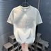 Men's Short Sleeve T-Shirt Summer Casual Oversized Cotton Tee Steel Stamp Print Round Neck Relaxed Oversized Fit_viptrois.com