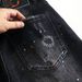 Men's Clothing High End Fashion Hole Patch Ink Paint Black Jeans Slim Fit Small Feet Elastic Personality Trend Pants_viptrois.com