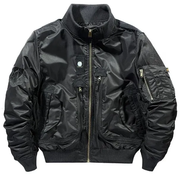 MA1 Flight Bomber Jacket Men's Autumn Retro Oversized Baseball Suit Functional Coat Brand Air Force Clothing Men's Short Jacket_viptrois.com