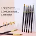 Arte Clavo Nail UV Gel Brush French Stripe Liner Pen Manicure Ultra-thin Line Drawing Nail Art Acrylic UV Gel Polish Dot Brushes_viptrois.com