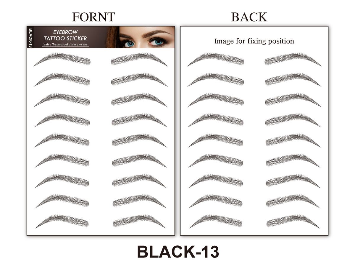 6D Hair Like Eyebrows Stickers Makeup Waterproof Eyebrow Eyebrow Long Natural Hair-liked Authentic Eyebrow Tattoo Sticker_viptrois.com
