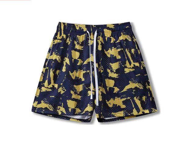 Men's Clothing American Sports Shorts Casual Men And Women Fitness Men Muscle Sports Shorts Trendy Beach Pants Mesh Breathable Shorts_viptrois.com
