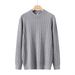 Men's Clothing Men's Classic Cable Knit Sweater - Crew Neck, Long Sleeve, Casual & Warm Pullover For Autumn & Winter (Khaki, Grey, White, Light Grey)_viptrois.com