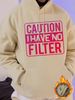 Men's Autumn And Winter Casual And Fashionable Loose Hooded Sweatshirt, Cause Print Warm Long Sleeved Pullover Sweater_viptrois.com