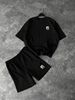 Men's Cotton Short Sleeve T-Shirt 2-Pack - Summer Casual Crew Neck Tee Set With US Letter Print_viptrois.com