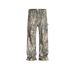Men's Clothing Men's And Women's Full Version Of Tree Branch Camouflage Trousers Unisex High Street Straight Leg Distressed Faded Jeans Trend_viptrois.com