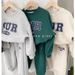 Children's clothing Children's round neck sweatshirt suit casual autumn and winter new suit long-sleeved letter thick sweatshirt suit trend_viptrois.com