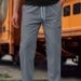 Men's Casual Straight Leg Pants - Lightweight, Breathable & Stylish For Everyday Wear (Multiple Colors & Sizes)_viptrois.com