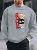 Men's Loose Casual Fashion RELDX Bear Pattern Printed Round Neck Long Sleeved Sweatshirt For Autumn And Winter_viptrois.com