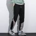 Men's Trendy Bear Embroidered Jogger Sweatpants Loose Fit Autumn Winter Personalized Color Block Casual Workwear Sports Pants_viptrois.com