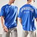 Men's Clothing Muscle Fitness Brother Round Neck Sports Men's T Shirt Running Short Sleeved Top Piece_viptrois.com