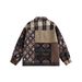 Men's Clothing Splicing Jacket Coat Top Men Couple Outerwear Loose Top_viptrois.com