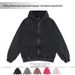 2026 New Environmentally Friendly Fabric European Size American Retro Washing Water Old Zipper Hooded Sweater Oversize Trendy Cardigan Jacket_viptrois.com