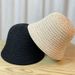New Hat, Female Fisherman Spring And Summer Hollowed Out Sun Protection, Shading Bucket Basin Hat_viptrois.com