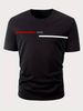 Men's Fashion Short-sleeved T-shirts Summer Slim-fit Pure Cotton Printed T-shirts Trendy Casual Versatile Tops_viptrois.com