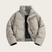 Unisex Winter Puffer Jacket With Stand Collar, Couple Matching Coat, Thickened Polyester Filling, Zipper Front, Casual Outerwear For Men And Women_viptrois.com