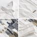 Spring And Autumn Men's Splicing Long Sleeve Shirt Trendy Casual Loose Comfortable Color Blocked Fashion Shirt_viptrois.com
