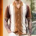 Men's Clothing Summer Patchwork Contrast Sweater Lapel Business Polo Shirt_viptrois.com