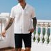 Summer New Hollow Out Shirt Men's Casual Top_viptrois.com