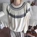Pure American Retro Fair Isle Jacquard For Men Old Money Autumn High Intelligence College Lazy Style Soft Christmas Couple_viptrois.com