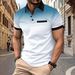 New Summer Men Clothes Short Sleeve Fashion Slim Fit 100% Polyester Polo Shirt Men Business Casual Lapel Golf Polo Shirt_viptrois.com
