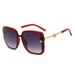 VOOTHOST Oversize Brand Design Bee Sunglasses Women Vintage Metal Big Sun Glasses Female Square With Leather Glasses Case F0116_viptrois.com