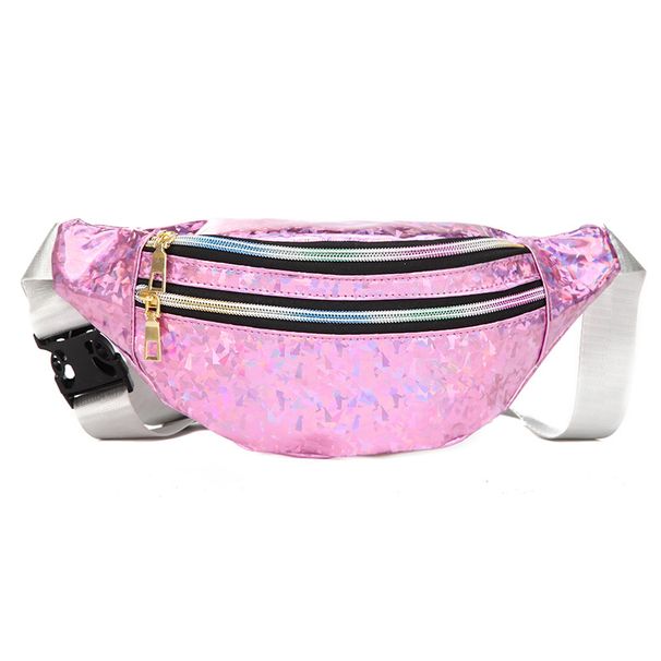 Men's Bags New Waist Bag Laser Sequin Crossbody Bag Single Shoulder Multifunctional Fashion Chest Bag Outdoor Sports Leisure Bag_viptrois.com