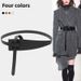 New Jacket Belt, Minimalist Style Belt, Women's Irregular Button Windbreaker, Knotted Suit, Waistband, Wide Belt, Waistband_viptrois.com