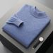Pure Autumn Winter New Half Turtleneck Wool Sweater Men Thin Pullover Base Shirt Knitted Warm Long Sleeve Top Wholesale_viptrois.com