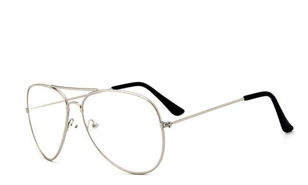 Unisex Korean glasses frame, fashionable retro flat glasses, pilot frog glasses_viptrois.com