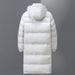 A Long, Knee-length Windproof Hooded Jacket For Young Men In Winter_viptrois.com