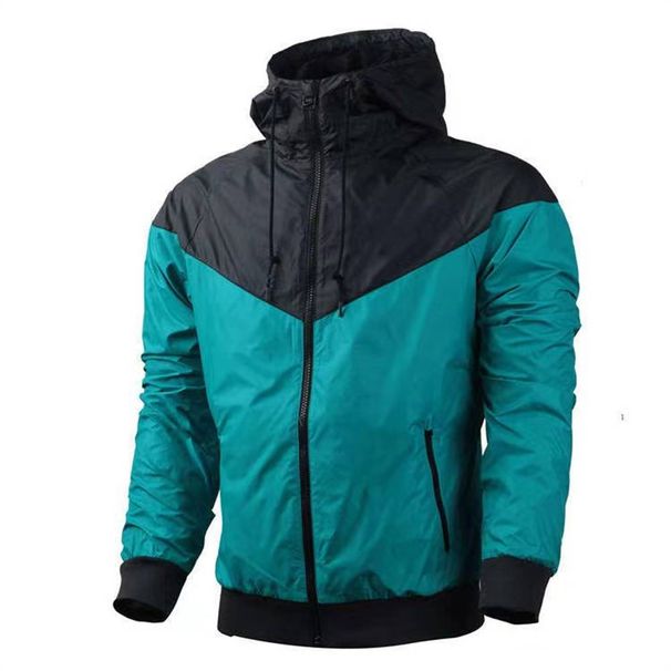 2025 Fashion Outdoor Sport Thin Outerwear Men's 100% Polyester Splicing Long Sleeve Casual Zipper Windproof Hooded Jacket S-4XL_viptrois.com