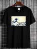 Tsunami Traditional Japanese Art - The Great Wave Hokusai - 100% Cotton T-Shirt Summer Slightly Fashion Breathable Soft Comfortable Versatile_viptrois.com