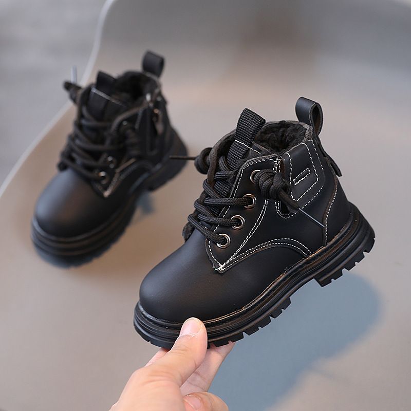 Child's shoes Kids single boots Fashion big yellow boots_viptrois.com