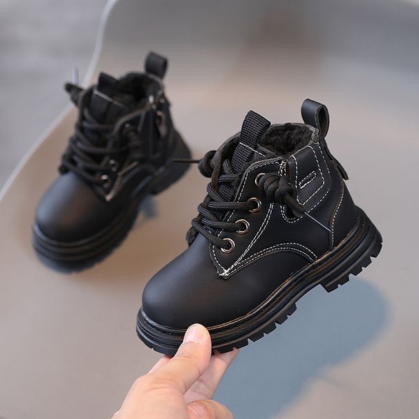 Child's shoes Kids single boots Fashion big yellow boots_viptrois.com