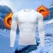 Loom Warm Men's Suit Tight Fleece Lined Thermal Underwear Set Outdoor Running Sports Quick-Dry Fitness Clothing For Autumn_viptrois.com