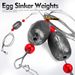 Set With Steel Wire Copper Beads Lead Sinker Eight-Shaped Ring Fish Egg Sinking Weight Gear Sea Boat Fishing Components_viptrois.com