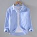 Autumn Thin Long Sleeved Shirt, Men's Slim Fit Inch Shirt, Spring And Autumn Wrinkle Free Oxford Spinning Jacket, Business Casual Shirt_viptrois.com