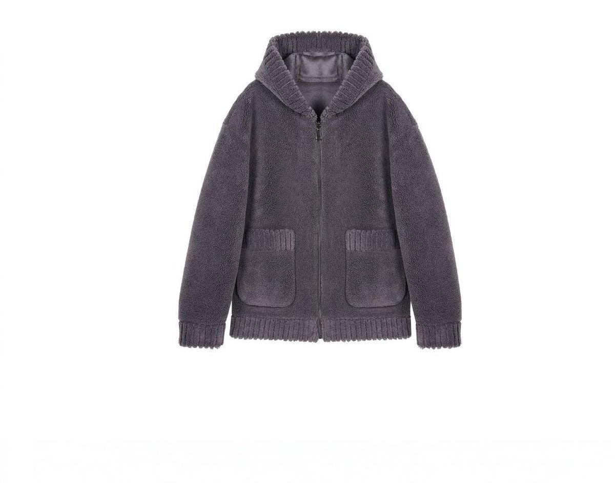 "Reversible Wool-Blend Men's Coat – Double-Sided Zipper Lapel Jacket With Faux Fur Lining For Winter"_viptrois.com