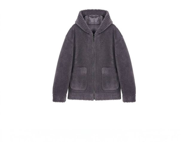 "Reversible Wool-Blend Men's Coat – Double-Sided Zipper Lapel Jacket With Faux Fur Lining For Winter"_viptrois.com