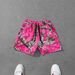 Men's Outdoor Camo Shorts - Pink Jungle Print Casual Athletic Shorts, Lightweight & Quick-Dry For Summer Adventures_viptrois.com