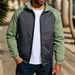 Men's Clothing Men's Color-Block Jacket - Slim Fit Stand Collar Zip-Up Coat (3 Colors, S-XXXL)_viptrois.com