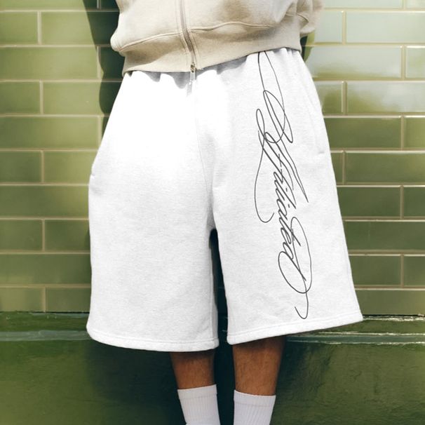 Retro Hip-Hop Embroidered Shorts For Men – Loose Fit Casual Cargo Pants – Streetwear Summer Shorts In Black/White/Grey/Blue/Camo_viptrois.com