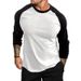 New Long-sleeved Round-neck T-shirt For Men, Loose And Breathable Large-sized Base Layer, Casual Shoulder Sleeve Top_viptrois.com